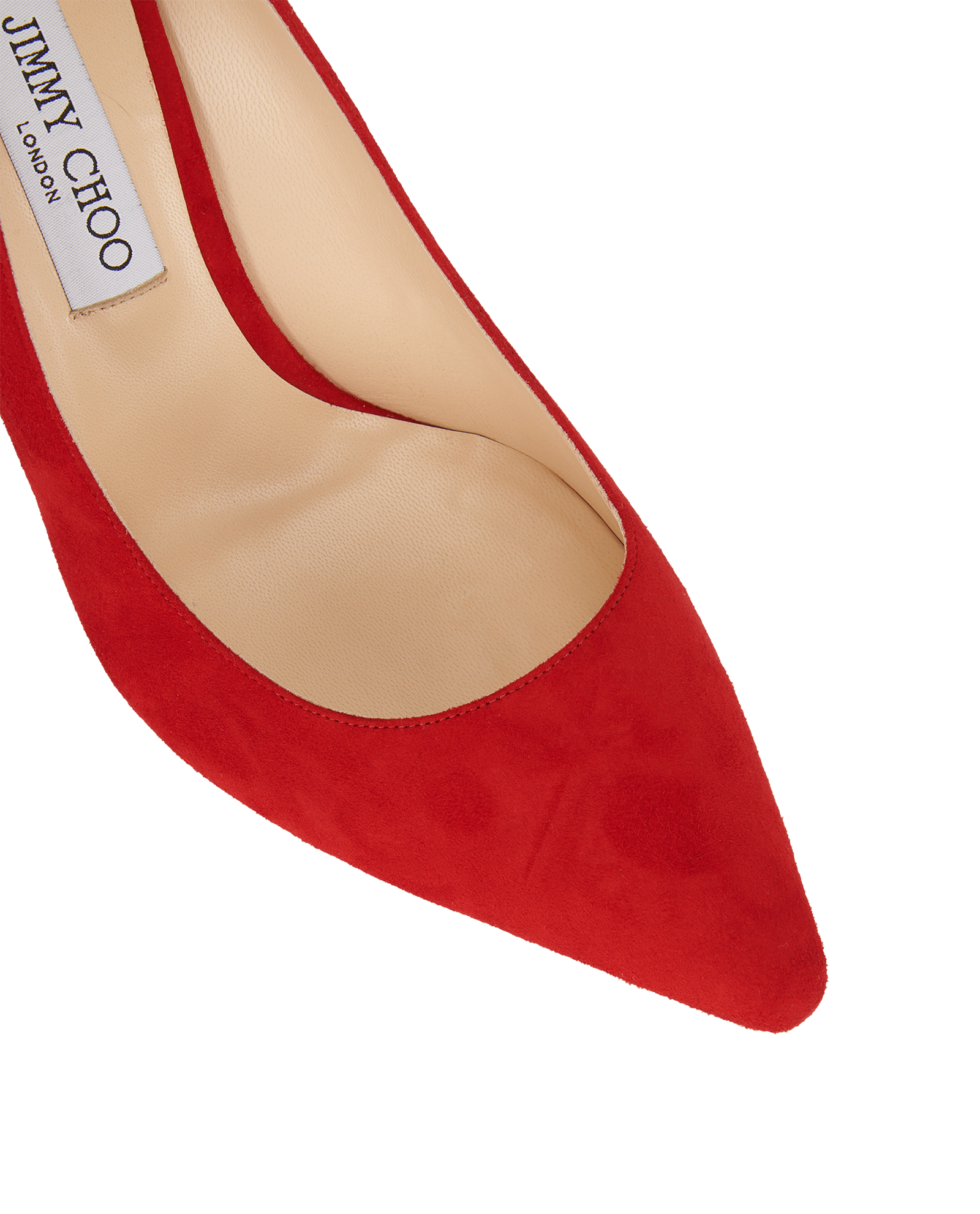 Jimmy Choo Romy 100 Court- UK8, &pound;150, Shoes, Red, Suede, Other view
