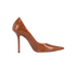 Jimmy Choo Snake embossed Pointed Heels, &pound;160, Shoes, Brown, Leather, Front view