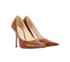 Jimmy Choo Snake embossed Pointed Heels, &pound;160, Shoes, Brown, Leather, Side view