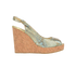 Jimmy Choo Metallic Animal Print Praise Wedge, front view