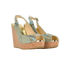 Jimmy Choo Metallic Animal Print Praise Wedge, side view