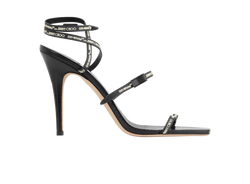 Jimmy Choo x Off-White Jane Sandals, Leather, Black, UK6, B, 3*