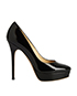 Jimmy Choo Patent Leather Cosmic Platform Pumps, front view