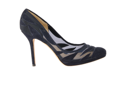 Jimmy Choo Pumps, Mesh/Suede, Blue, UK6, 2*