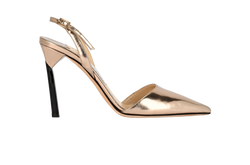 Jimmy Choo Tilly Slingback Pumps, Patent, Rose Gold, UK4.5, DB/B, 2*