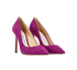 Jimmy Choo Romy 100, £180, Shoes, Purple, Suede, Side view