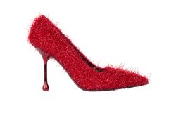 Jimmy Choo Ixia 95 Pumps, Leather/Fabric, Red, UK6, DB, 2*