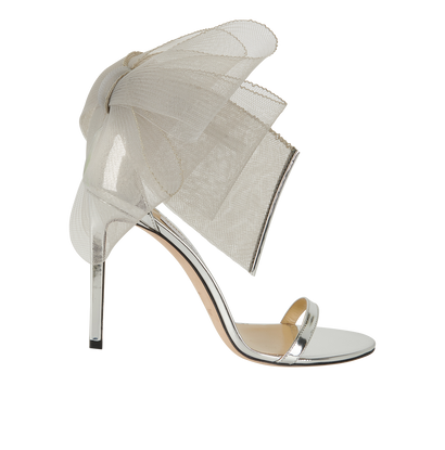 Jimmy Choo Aveline 100 Bow Sandals, front view