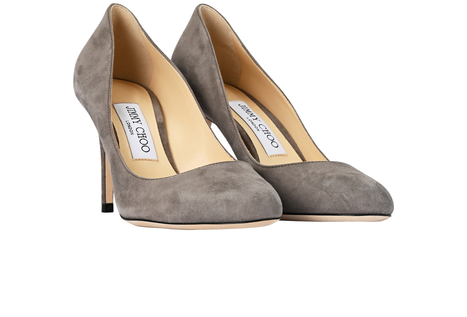 Jimmy Choo Bridget 85, &pound;250, Shoes, Taupe, Suede, Side view