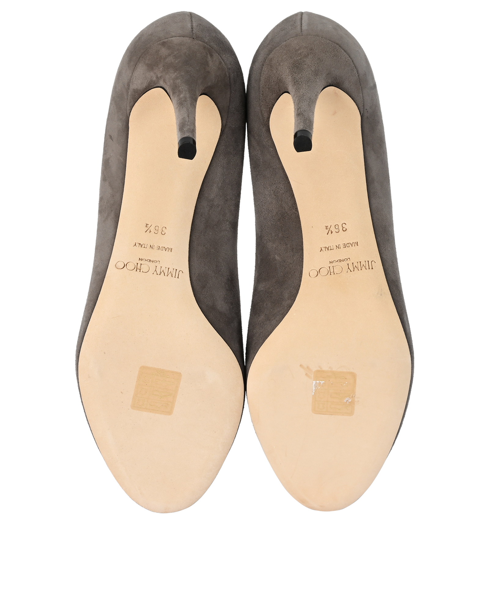 Jimmy Choo Bridget 85, &pound;250, Shoes, Taupe, Suede, Top view