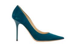 Jimmy Choo Abel Pumps, Suede, Teal, UK4,  2*