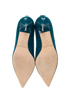 Jimmy Choo Abel Pumps, &pound;170, Shoes, Blue/Green, Suede, Top view