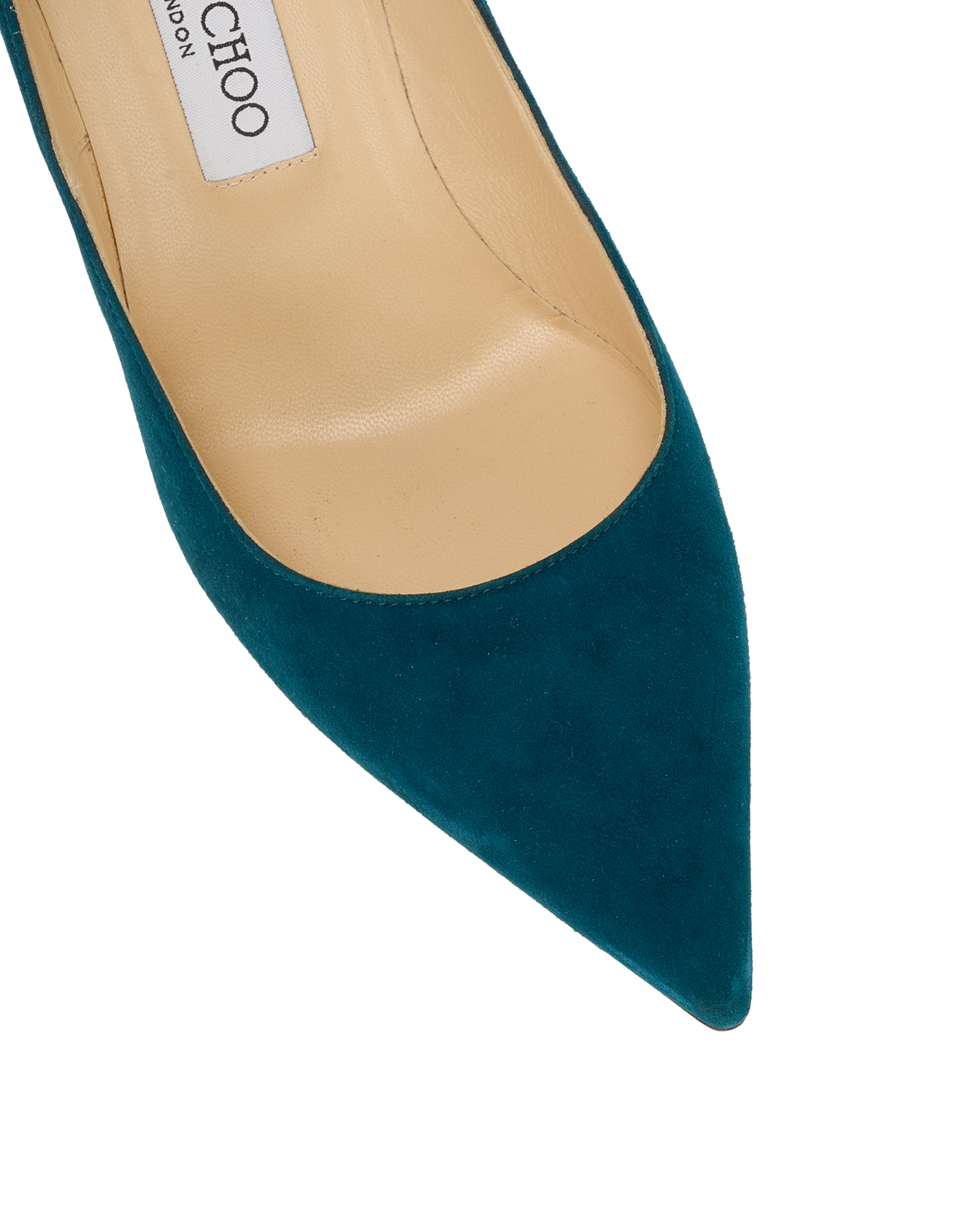 Jimmy Choo Abel Pumps, &pound;170, Shoes, Blue/Green, Suede, Other view