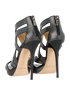 Jimmy Choo Metallic Sandals, back view