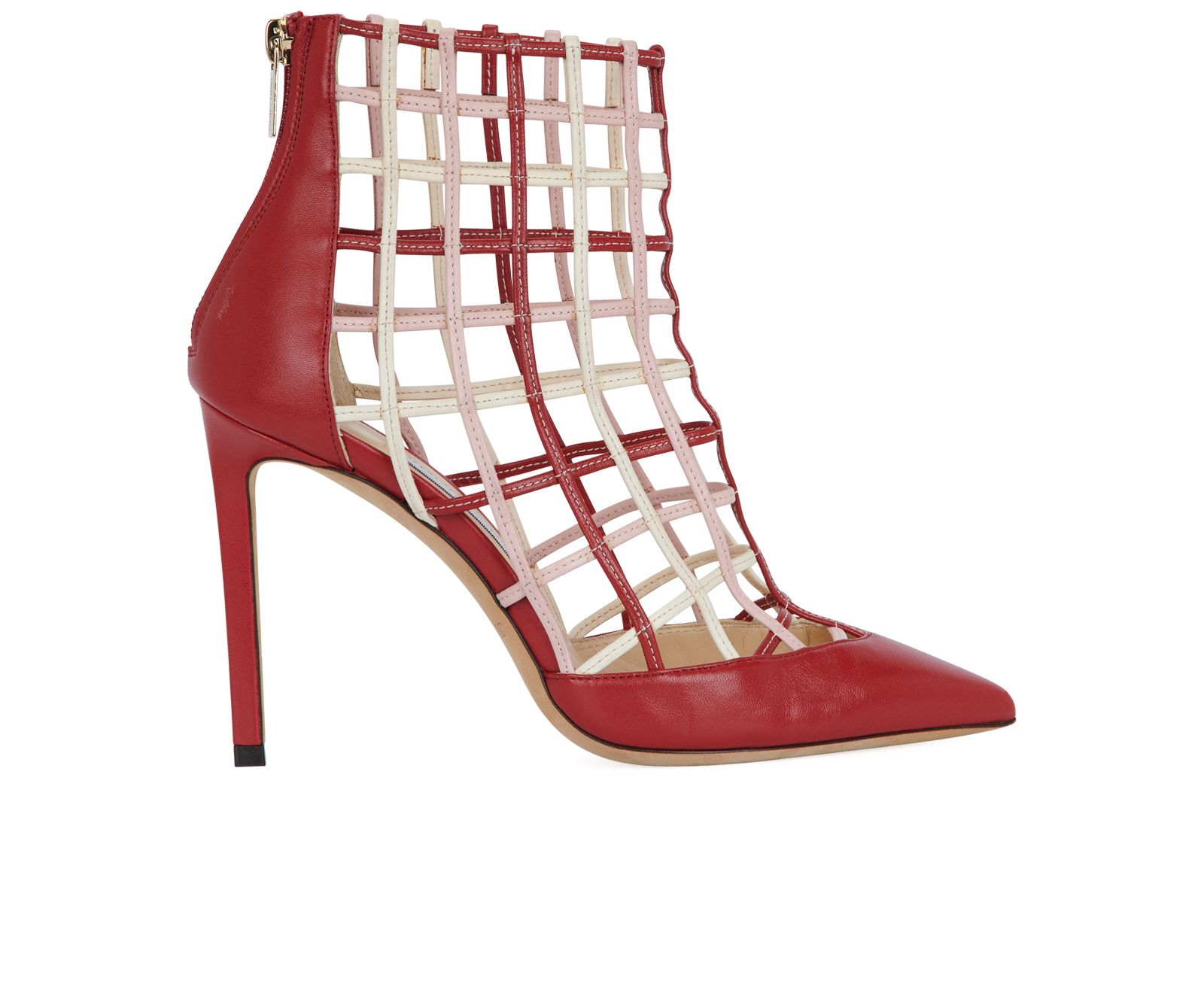 Jimmy choo sheldon hot sale leather cage heels