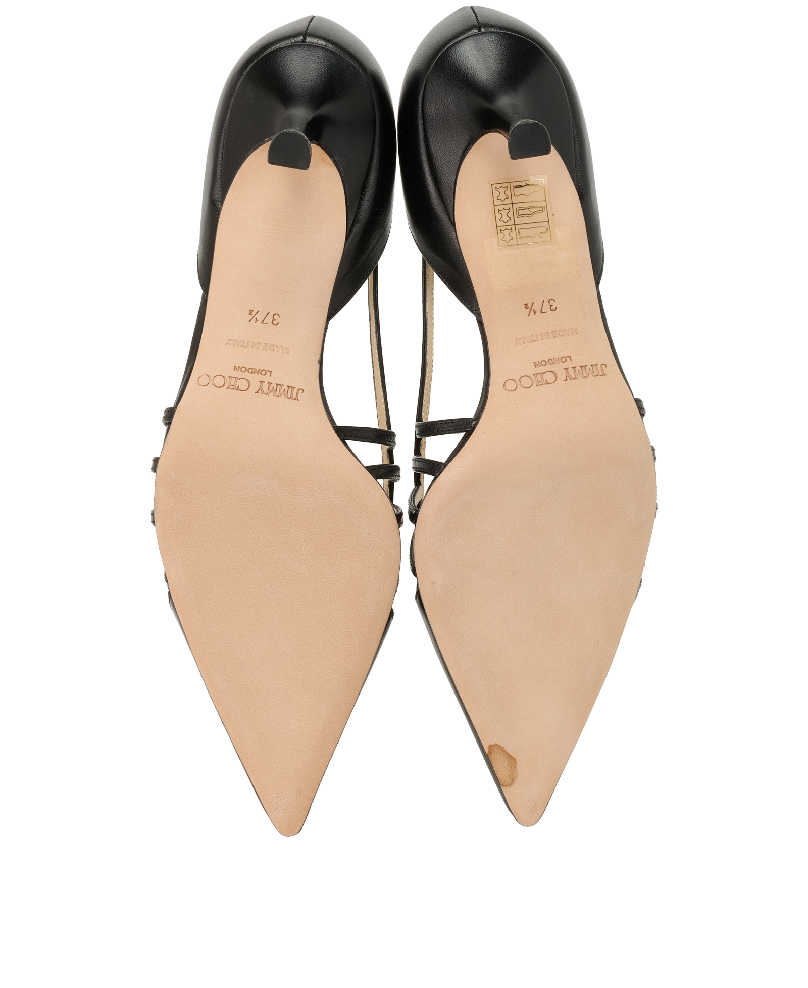 Jimmy Choo Pointed Pumps, &pound;120, Shoes, Black, Leather, Top view