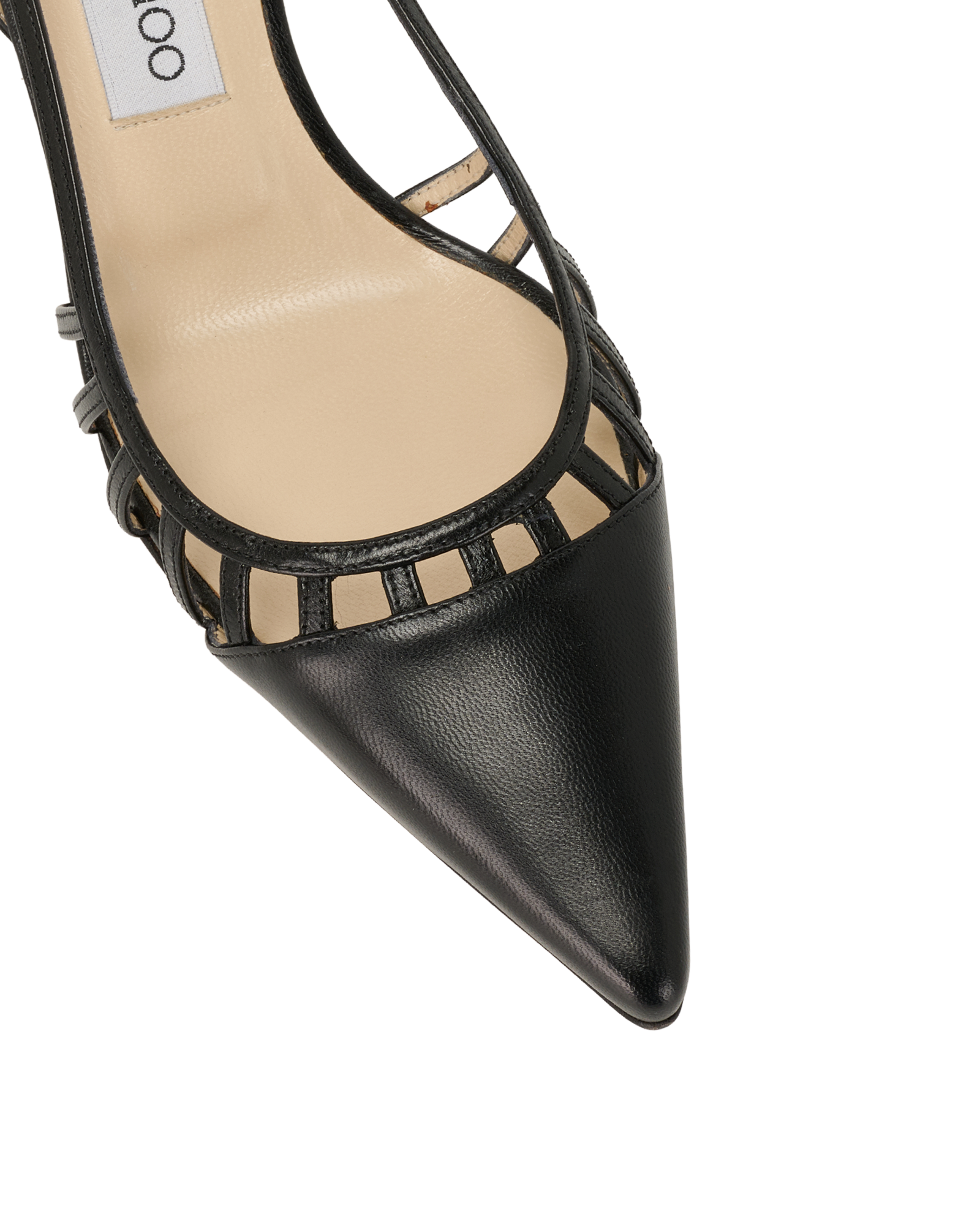 Jimmy Choo Pointed Pumps, &pound;120, Shoes, Black, Leather, Other view