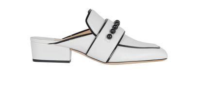 Jimmy Choo x YK Jeong Mules, front view