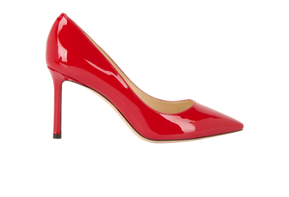 Jimmy Choo Romy 85, &pound;150, Shoes, Red, Leather, Front view