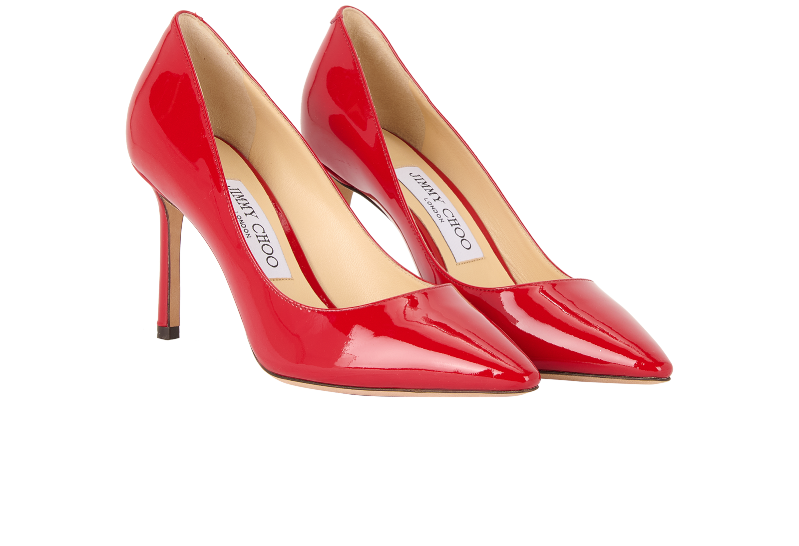 Jimmy Choo Romy 85, &pound;150, Shoes, Red, Leather, Side view