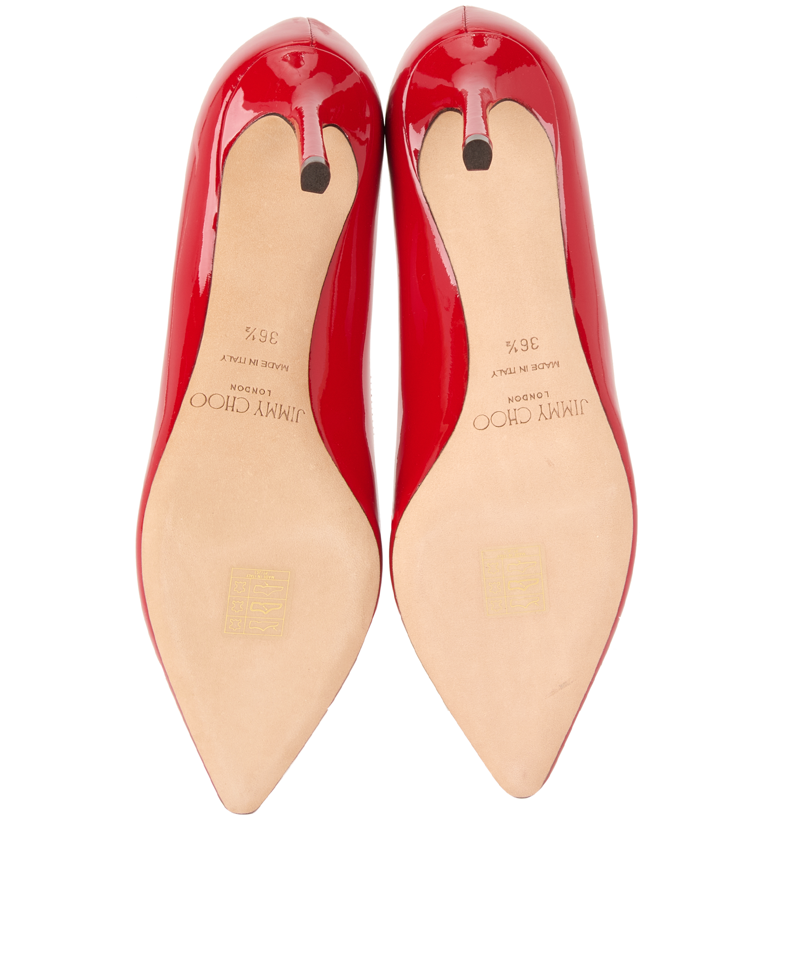 Jimmy Choo Romy 85, &pound;150, Shoes, Red, Leather, Top view