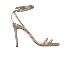 Jimmy Choo Tizzy 100, Shimmer Leather, Gold, B/DB, 3*