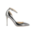 Jimmy Choo Lucy 100 Heels, &pound;280, Shoes, Silver, Patent Leather, Front view
