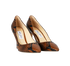 Jimmy Choo Romy 85 Pumps, £130, Shoes, Brown, Leather, Side view
