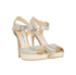 Jimmy Choo Linda Glitter Platform Sandals, side view