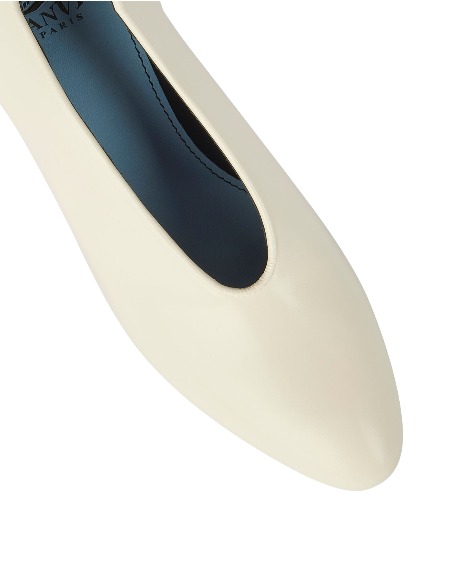 Lanvin V Neck Heels, &pound;90, Shoes, White, Leather, Other view