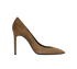Saint Laurent Anja 105 Pump, &pound;195, Shoes, Brown, Suede, Front view