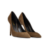Saint Laurent Anja 105 Pump, &pound;195, Shoes, Brown, Suede, Side view