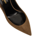 Saint Laurent Anja 105 Pump, &pound;195, Shoes, Brown, Suede, Other view