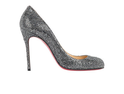 Christian Louboutin Crystal Embellished Heels, front view