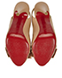 Christian Louboutin Lady Bow 120 Slingback Heels, top view
