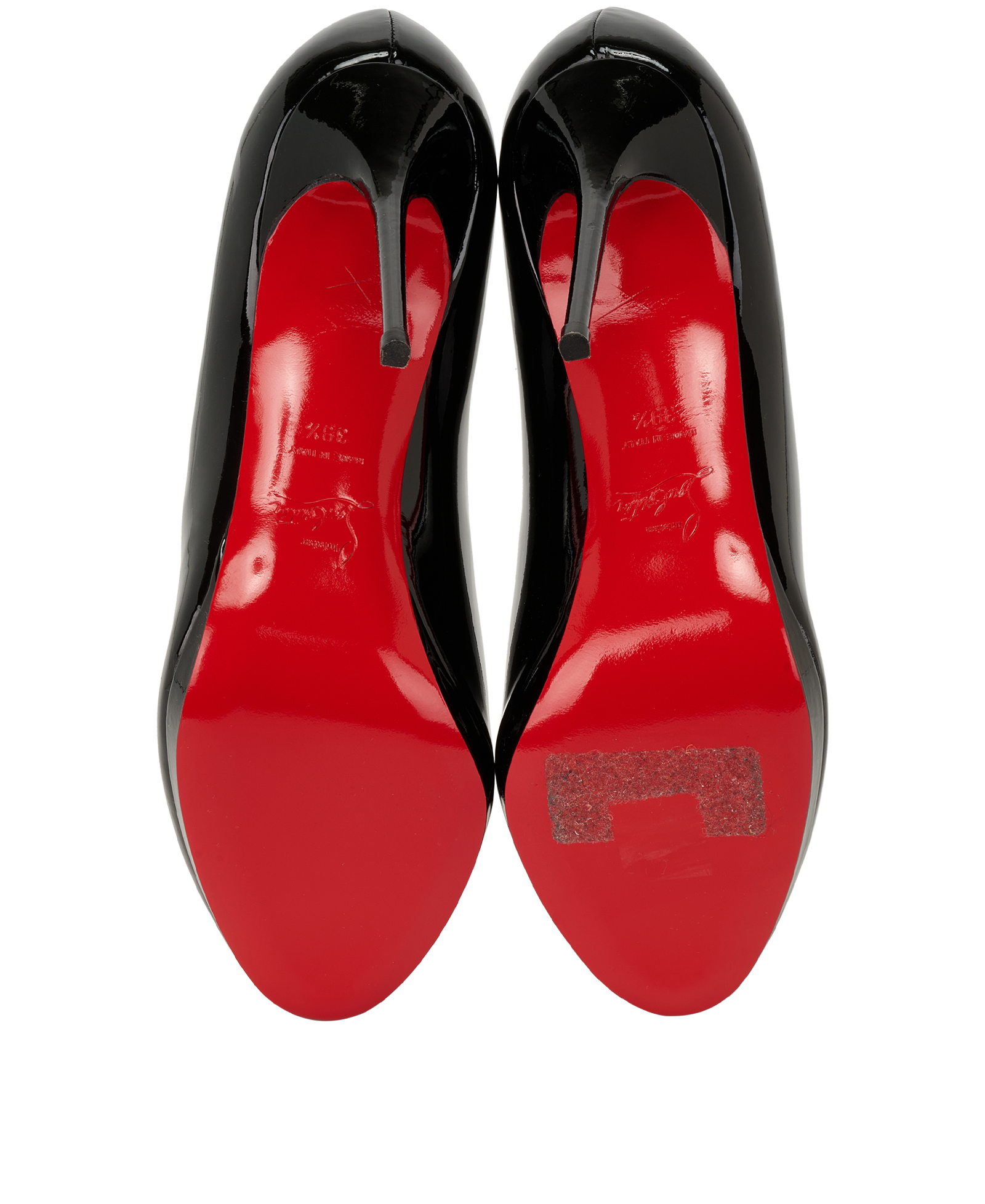 Christian Louboutin Neofilo 120, &pound;295, Shoes, Black, Patent Leather, Top view