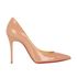 Christian Louboutin Decollete 100, &pound;250, Shoes, Beige, Patent Leather, Front view