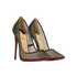 Christian Louboutin Follies Resille Pumps, &pound;195, Shoes, Black, Mesh, Side view