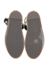 Christian Louboutin Mariza Wedge 130, &pound;280, Shoes, Black, Leather/Raffia, Top view