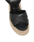Christian Louboutin Mariza Wedge 130, &pound;280, Shoes, Black, Leather/Raffia, Other view