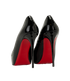 Christian Louboutin New Very Prive Pumps, &pound;320, Shoes, Black, Patent Leather, Back view