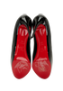 Christian Louboutin New Very Prive Pumps, &pound;320, Shoes, Black, Patent Leather, Top view