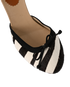 Christian Louboutin Zebra Wedges, &pound;295, Shoes, Black/White, Pony / Calfskin, Other view