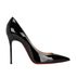 Christian Louboutin Decollete 100 Heels, &pound;295, Shoes, Black, Leather, Front view