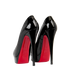 Christian Louboutin Lady 150 Peep Toe, £280, Shoes, Black, Patent Leather, Back view