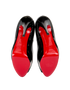 Christian Louboutin Lady 150 Peep Toe, £280, Shoes, Black, Patent Leather, Top view