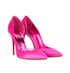 Louboutin Holly Pink Heels, side view