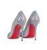 Christian Louboutin Pigalle Glitter Heels, back view
