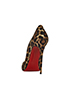 Christian Louboutin So Kate Heels, £250, Shoes, Black/Brown, Fabric, Back view