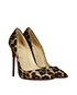Christian Louboutin So Kate Heels, £250, Shoes, Black/Brown, Fabric, Side view